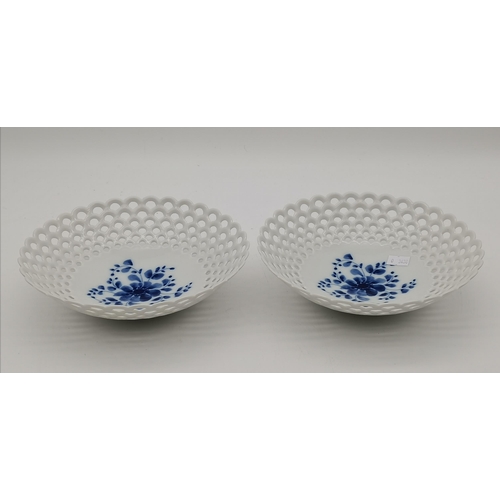 136 - Two Wallendorf porcelain bowls stamped to base D20cm