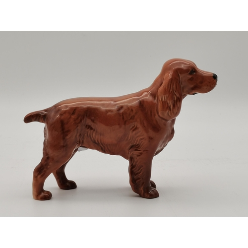 153 - Beswick spaniel 'Champion Horseshoe Primula', Small Beswick black and white Spaniel plus Rex Valenci... 