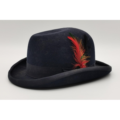 26 - A lady's fur felt equestrian top hat by Herbert Johnson, hatters to Her Majesty the Queen, in origin... 