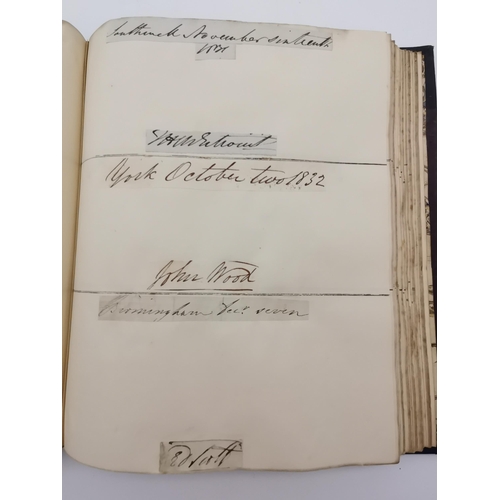 268 - Antique Autograph book with signatures from 1800's