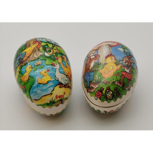 278 - A collection of glass paperweights and ceramic and marble eggs