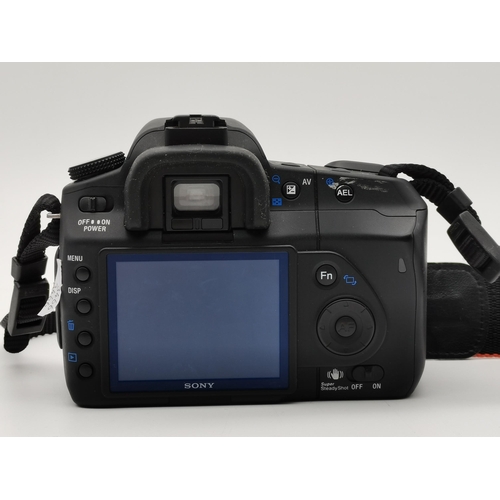 288 - A Sony DSLR-A200 digital SLR camera; together with a Sony 3.5-5.6/18-70 lens; a Sigma DG 70-300mm/1:... 