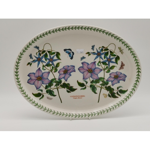 340 - A group of Portmeirion tablewares, 'The Botanic Garden' pattern, comprising an oval platter, four pl... 