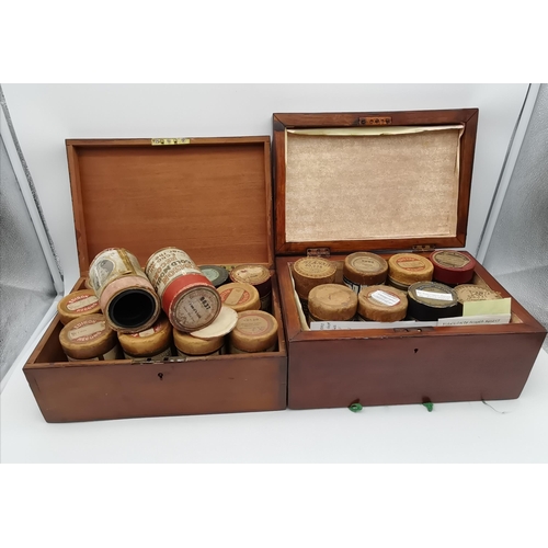 59 - An Edison 'Amberola' Phonograph, serial no. 30 SM 176849; together with two boxes of phonograph cyli... 