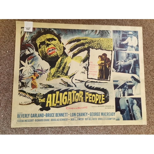 787 - The Alligator People - American half sheet movie poster, 1959, directed by Roy Del Ruth, starring Be... 