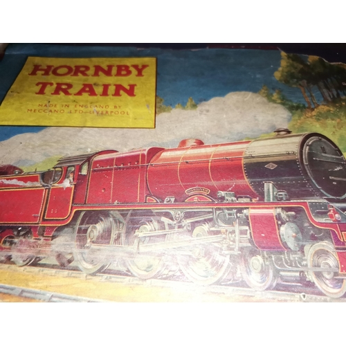 Vintage Hornby train M1 goods set in box, track and extras in original