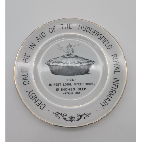 102 - Denby Dale 1928 Pie Plate - This printed ironstone plate dates to 1928. It hails from the village of... 