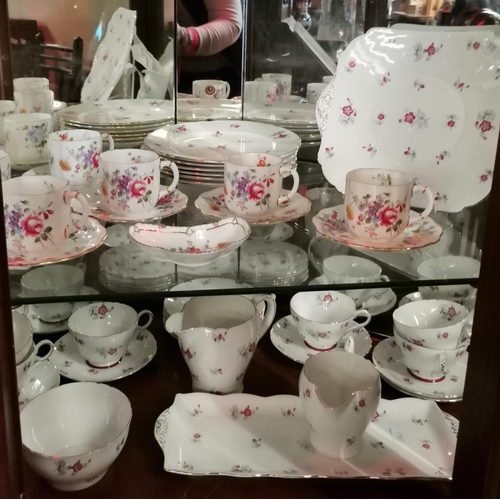 133 - Shelley Tea Set 'Charm' incl x6 plates, x6 cups, x6 saucers, x6 small platers, x2 jugs, x2 bowls and... 