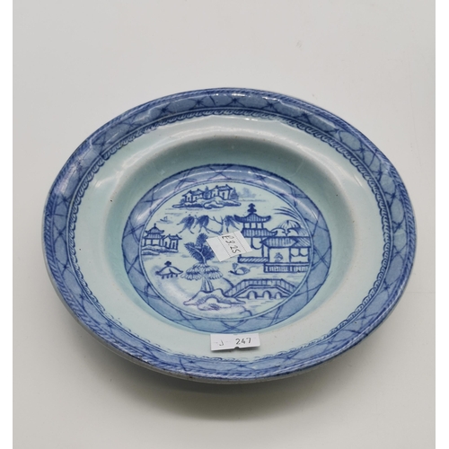 162 - A Pair of Ashworth Brothers Blue and white plates D18cmCondition StatusGood: In good condition overa... 