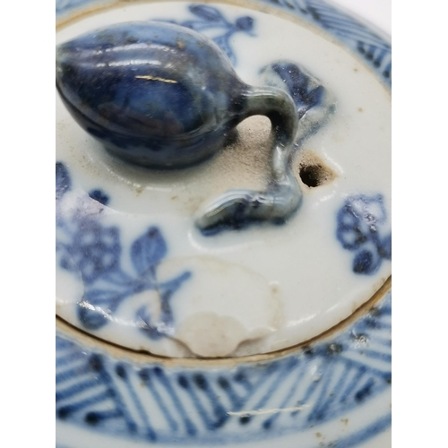 170 - A group of Oriental blue and white porcelain wares, comprising a 19th Century Chinese bowl with unde... 