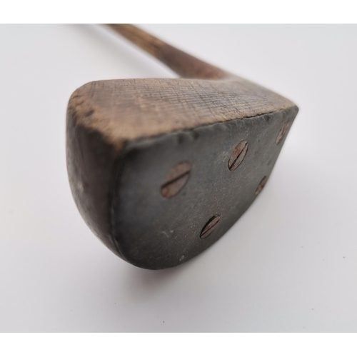 53 - Auchterlonie St Andrews Hickory shaft The Balance Putter patent No 22206Condition StatusGood: In goo... 