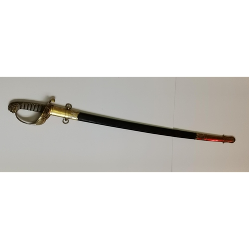 64A - An Edwardian 1846 Pattern Naval Sabre by Galt & Son, c.1900s, the fullered blade etched with crowned... 