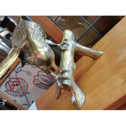 682 - Large Brass American Bald Eagle mid century