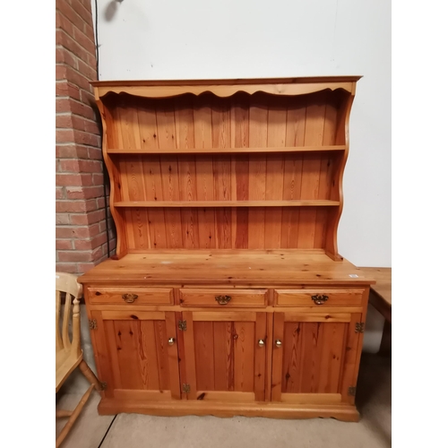 965 - Pine Welsh Dresser W152cm x H190cmCondition StatusGood: In good condition overall, but possibly some... 