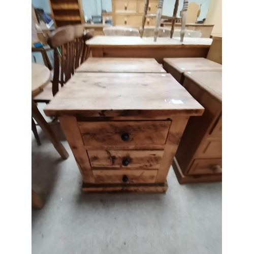 992 - x2 pine bedside cabinets