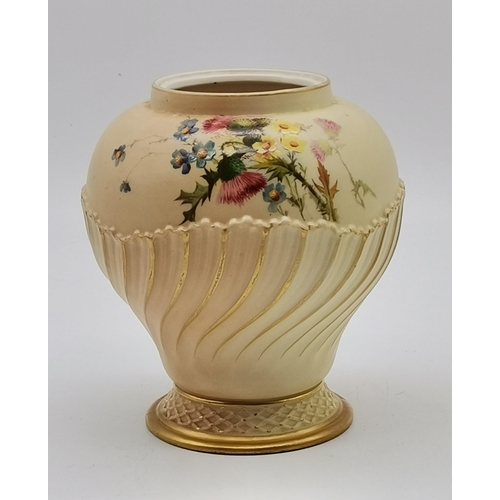 235 - Royal Worcester jars and Alexandra Porce vaseCondition StatusGood: In good condition overall, but po... 