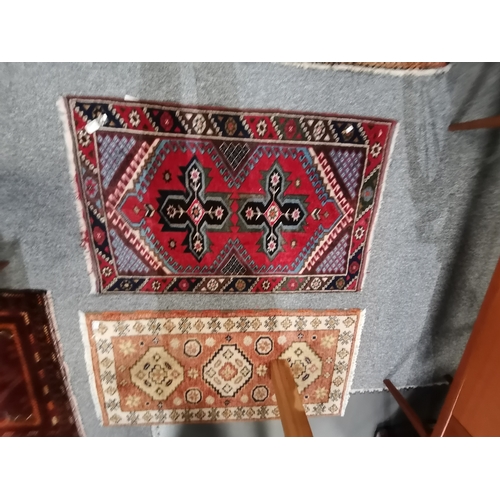 1149f - 2 x rugs Indian Kazak 1.2m 65cm plus a Turkish Docemealti 1.2m x 70cm