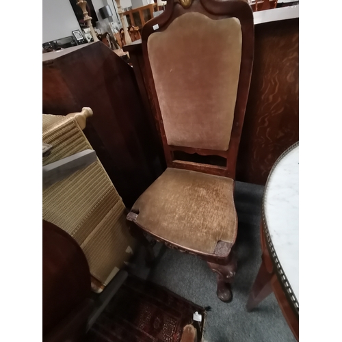 1219a - Napoleon style chair, copper warming tray, coffee table plus a linen basket etc