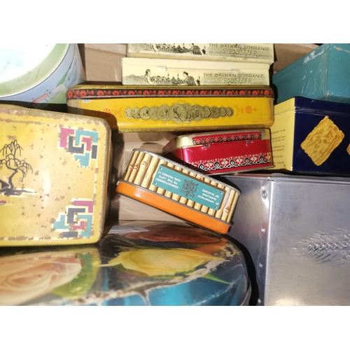 779 - x2 boxes of vintage tins