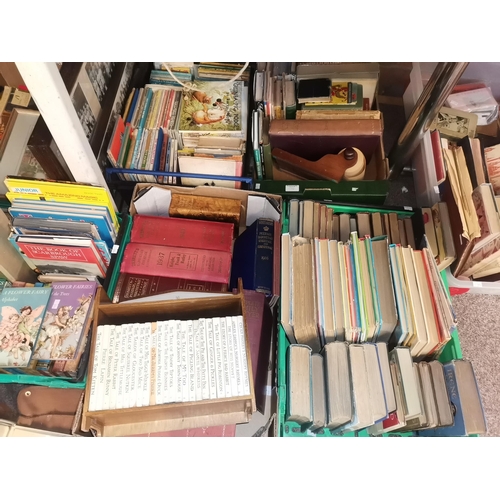 794 - x6 boxes vintage books incl Debbrett's 1937, Beatrix Potter collection, 