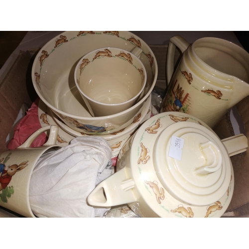 797 - Shelley fine bone china tea set for 2, Royal Doulton Bunnykins tea set and 