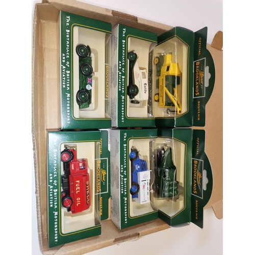 804 - Collection of Various DIe cast model cars, tanks, Star Trek, Brooklands cars and card model village,... 