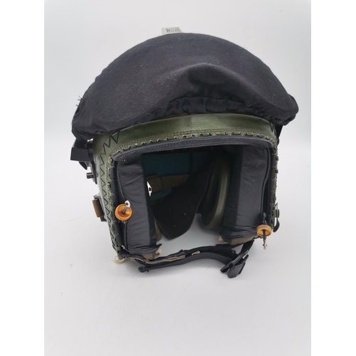 826 - Vintage MK3C British Military Flying Helmet complete with correct transport box