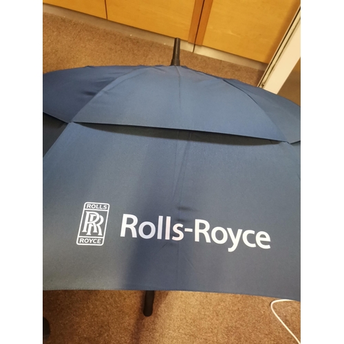 827 - Genuine Rolls Royce Black Umbrella marked with Rolls Royce Logo