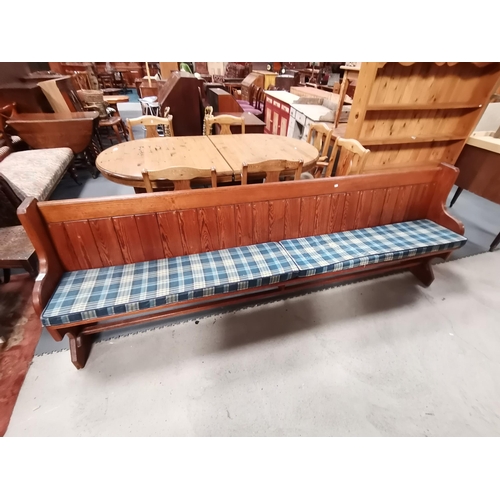 1023 - Large Pine Pew L245cmCondition StatusGood: In good condition overall, but possibly some or all of th... 