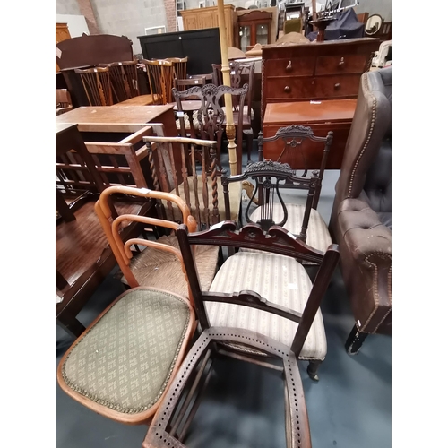 1029A - x6 Antique dining chairs