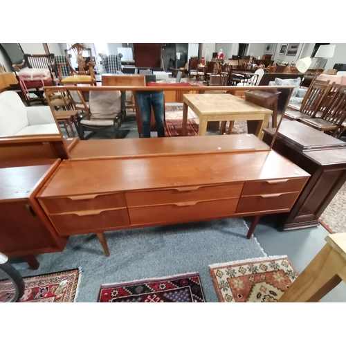 1163 - A teak G plan style kingsize headboard plus a matching dressing table/ sideboard 1.7m longCondition ... 