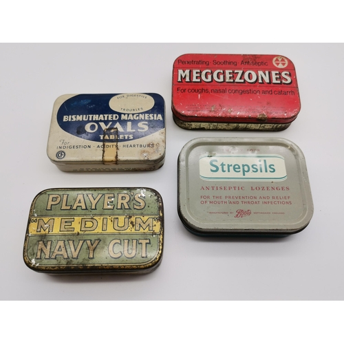 297 - Vintage tins and badges - Assorted vintage 20th century tins and collectable badges. Badges mostly 1... 