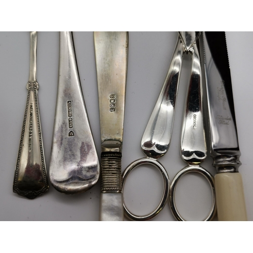 369 - A part-canteen of assorted silver-plated flatware in a wooden case, including twelve Fiddle, thread ... 