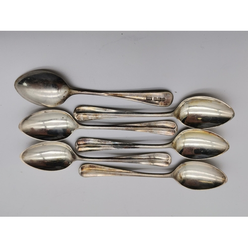 422 - A small mixed group of silver and silver-plate, including a set of six George V silver teaspoons by ... 