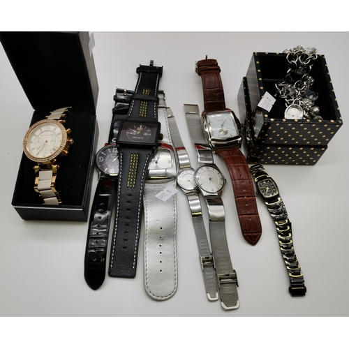 446 - A large quantity of fashion wristwatches, including Sekonda, Lorus, Seiko, DKNY, etc. (3 boxes)