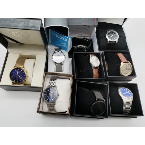 446 - A large quantity of fashion wristwatches, including Sekonda, Lorus, Seiko, DKNY, etc. (3 boxes)