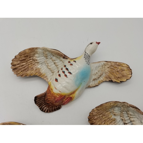 243 - Three Beswick Flying Partridge Wall Plaques each stamped to base 1188-3 1188-2 1188-1Condition Statu... 