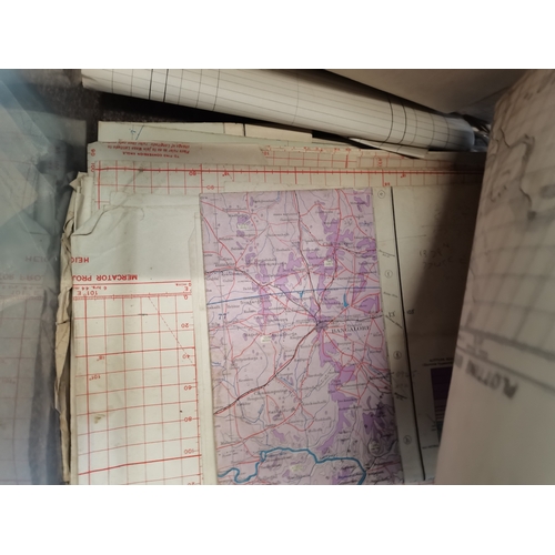 796A - Box of RAF1940s Navigation Observation records,  RAF Interest one man's WWII RAF service LAC Holder,... 