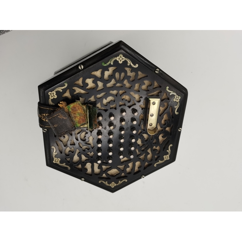 41 - W.Winrow & Son Hallow Stone Accordion in original wooden caseCondition StatusGood: In good condi... 