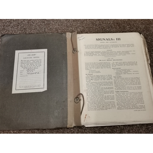 796A - Box of RAF1940s Navigation Observation records,  RAF Interest one man's WWII RAF service LAC Holder,... 