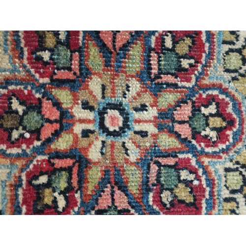 1149g - A vintage wool rug in  multicoloured decorations 2m x 1.4m