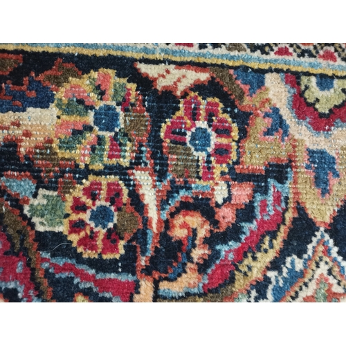 1149g - A vintage wool rug in  multicoloured decorations 2m x 1.4m