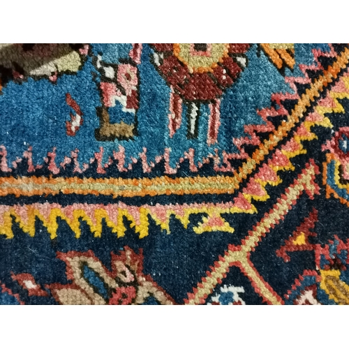 1232 - 3 x Antique rugs in mostly reds , blue and white 1.9m x 1.2m plus 1.8 x 1.3m 2m x 1.