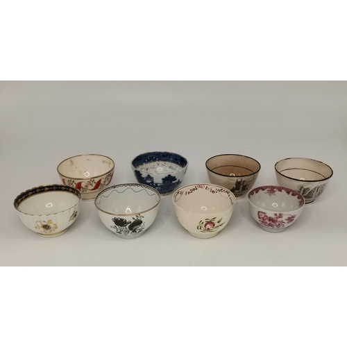 125 - Eight assorted porcelain tea bowls