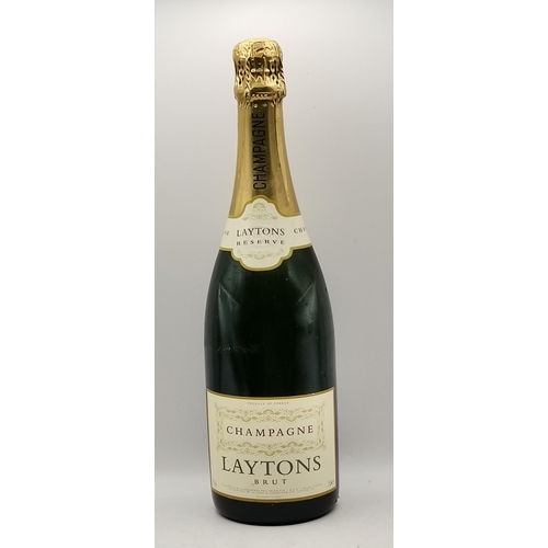 127 - Three Bottles of vintage Champagne including Laytons Reserve and Veuve Clicquot Ponsardin