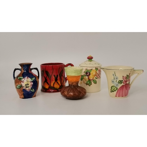 168 - A Collection of mixed ceramics - including Anita Harris Mug abstract Flame red, black and yellow bac... 