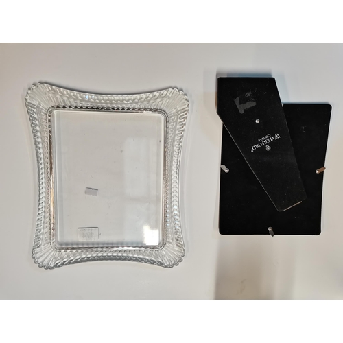 174 - Vintage Waterford Crystal photograph frame photo size 26cm x 20cm