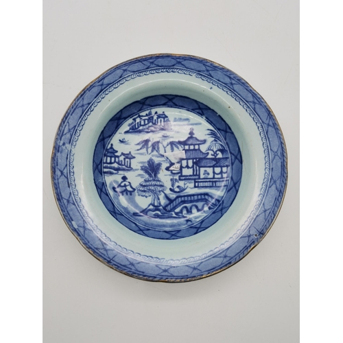 181 - A Pair of Ashworth Brothers Blue and white plates D18cm