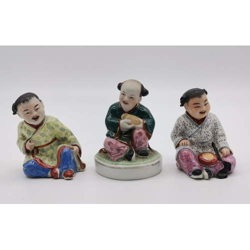 184 - Set of Three Chinese Porcelain Child figurines