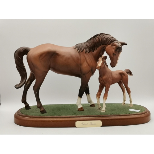 209 - Three Royal Doulton Figurines of Horses x2 'Spirit of Peace' and 'First Born'; together with another... 